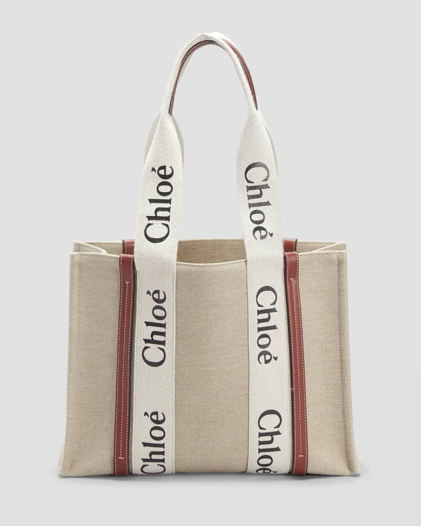 Chloé Small Woody Leather Tote Bag