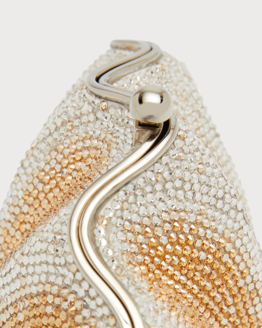 Judith Leiber Couture Scallop Clam Crystal Minaudiere