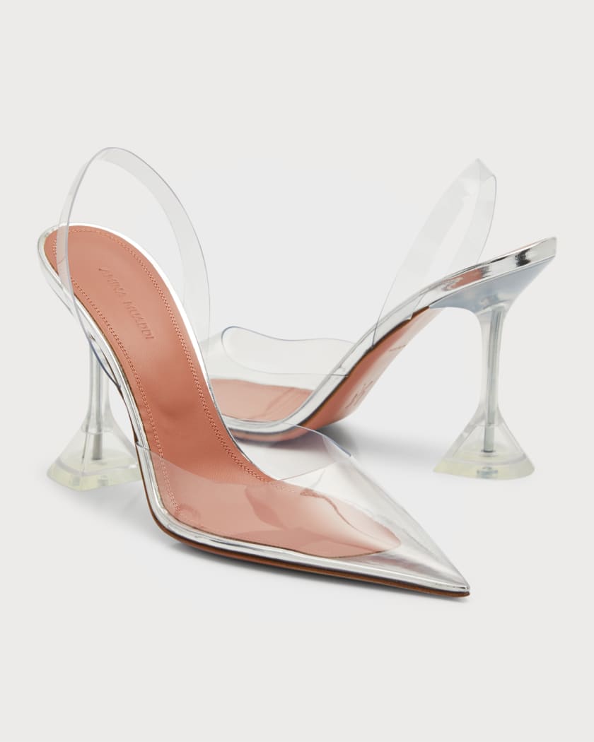 Amina Muaddi Holli Glass Heel