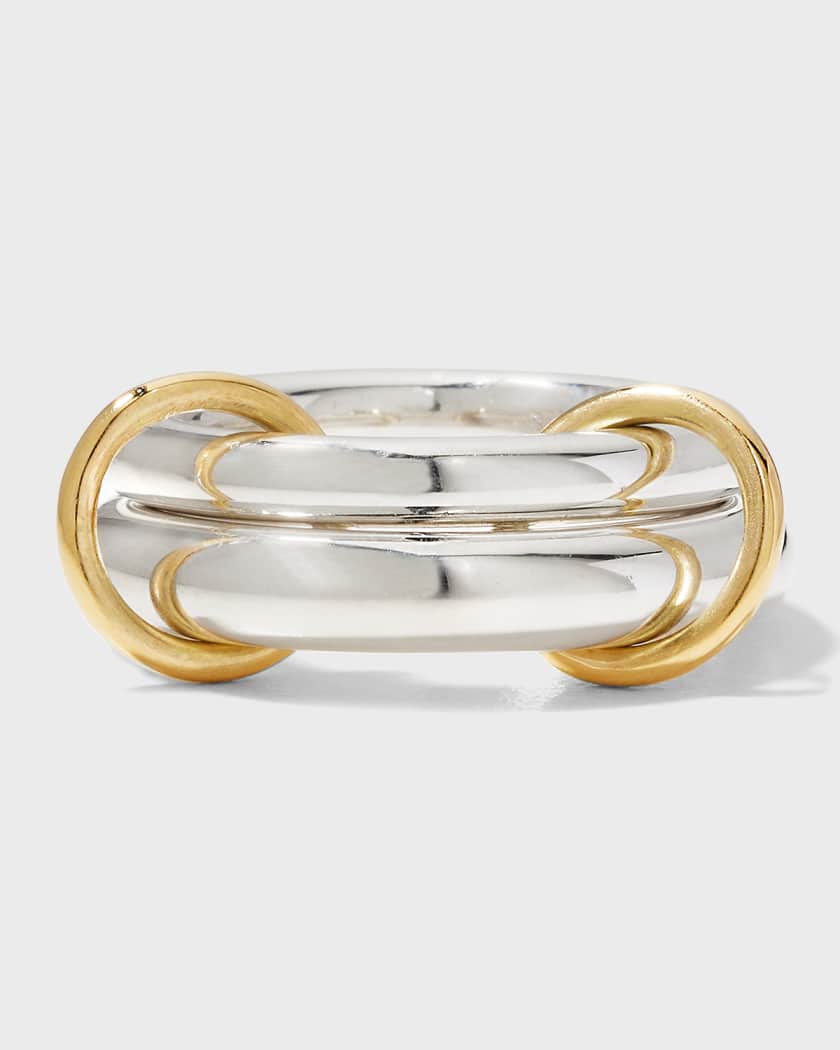 Spinelli Kilcollin Men's Virgo SY Core 2-Link Ring in Sterling Silver and  Yellow Gold, Size 9