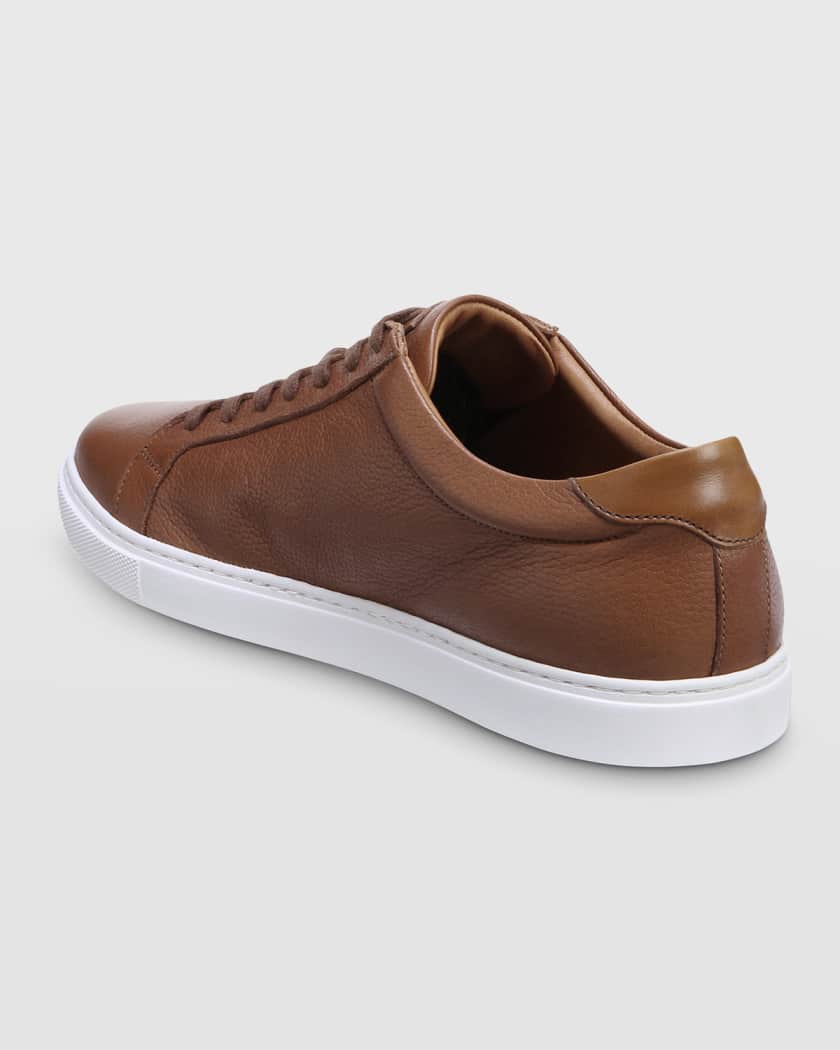 Just Don Men's Luxury Courtside Low Sneakers - Brown - Size 6