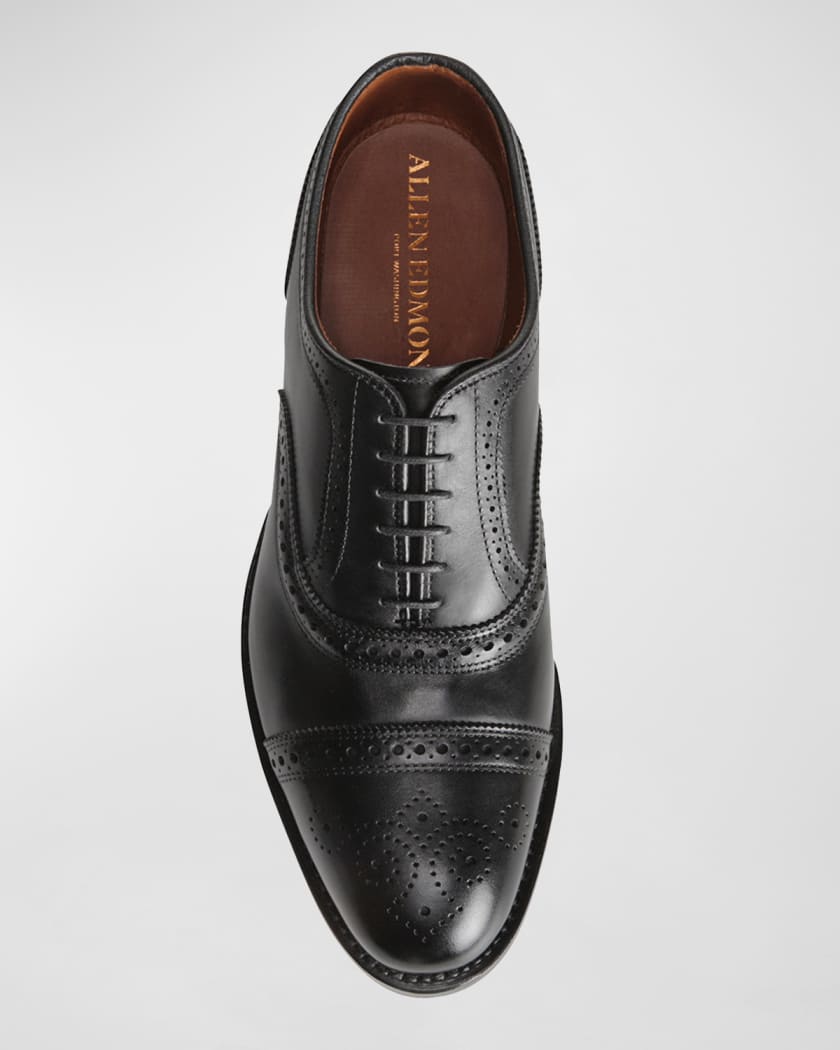 Allen Edmonds Men's Siena Cap-Toe Oxford Shoes in Black, Size 7.5 D