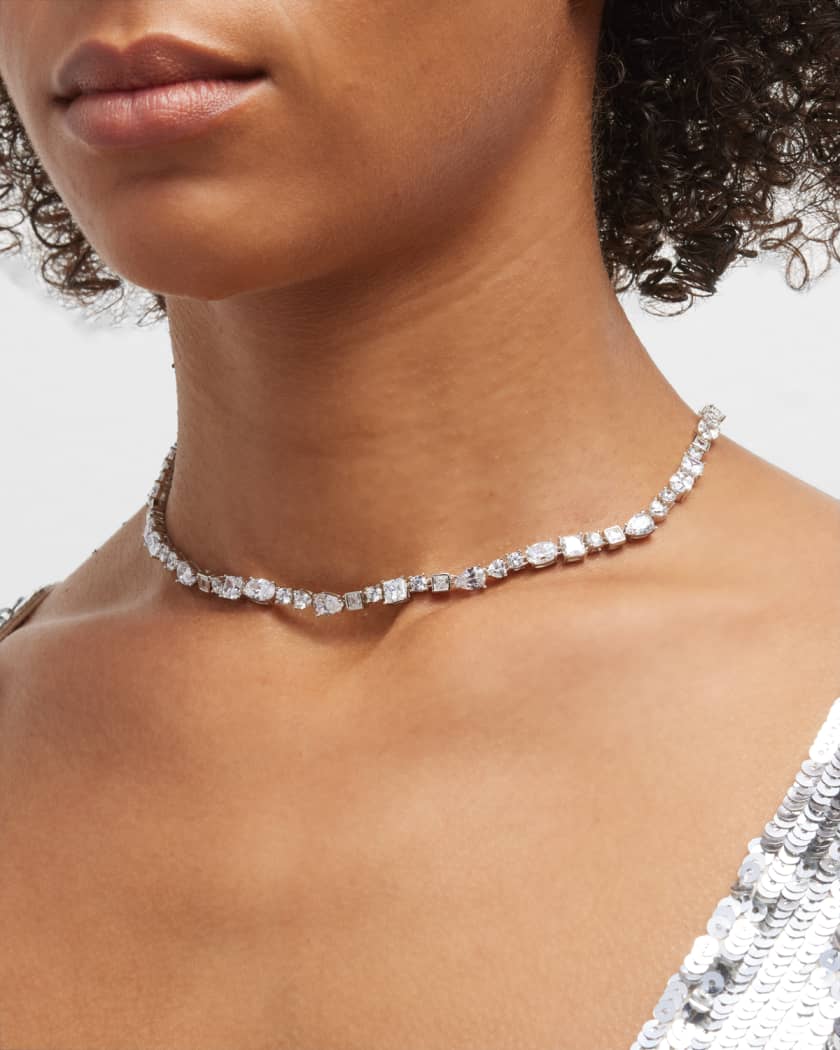 Golconda by Kenneth Jay Lane Multi Shape Cubic Zirconia Tennis