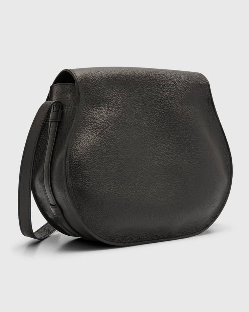 Chloé Marcie Small Saddle Bag Black, Crossbody Bag