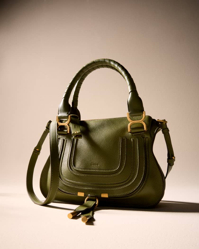 chloe marcie small leather satchel