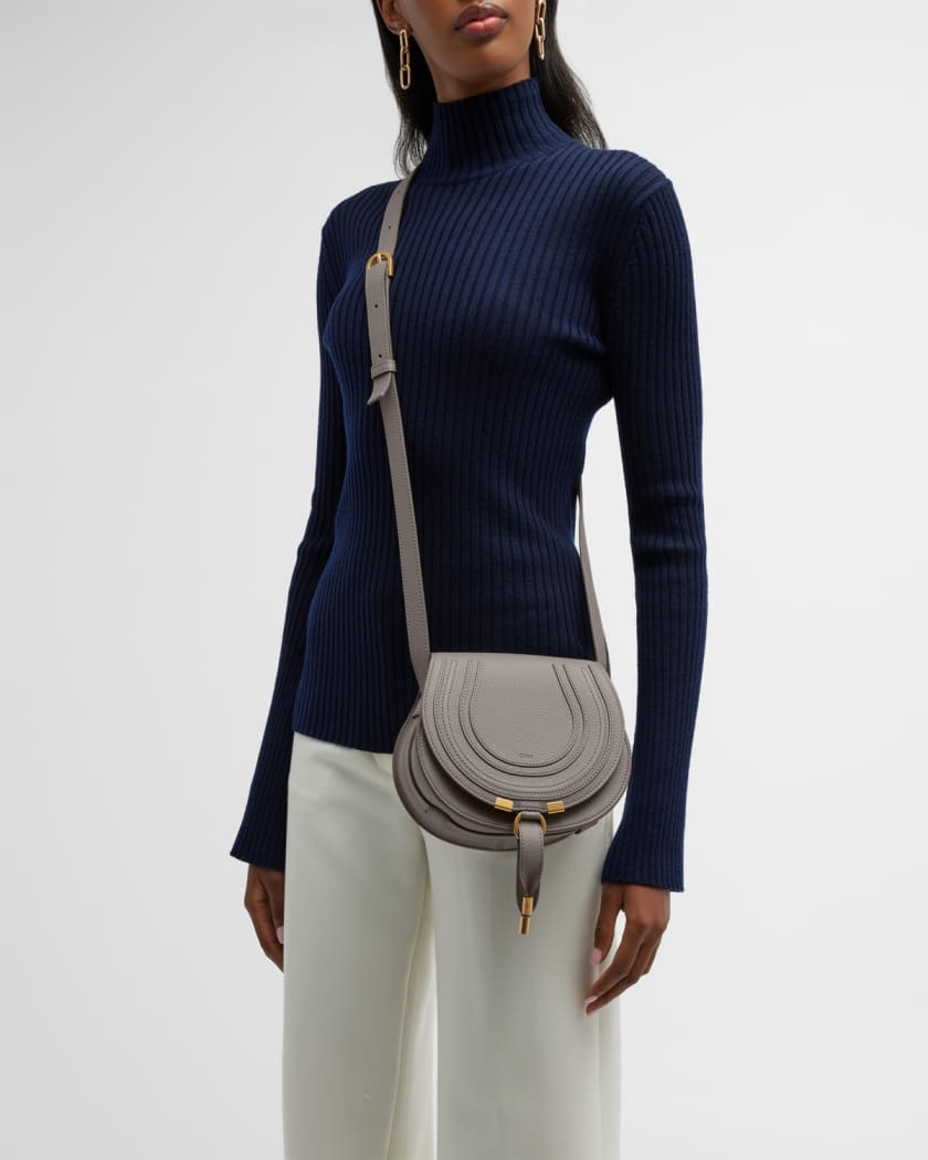 Marcie Small Crossbody Bag in Grained Calfskin
