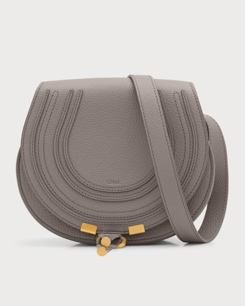 Marcie Small Saddle Bag in Brown - Chloe