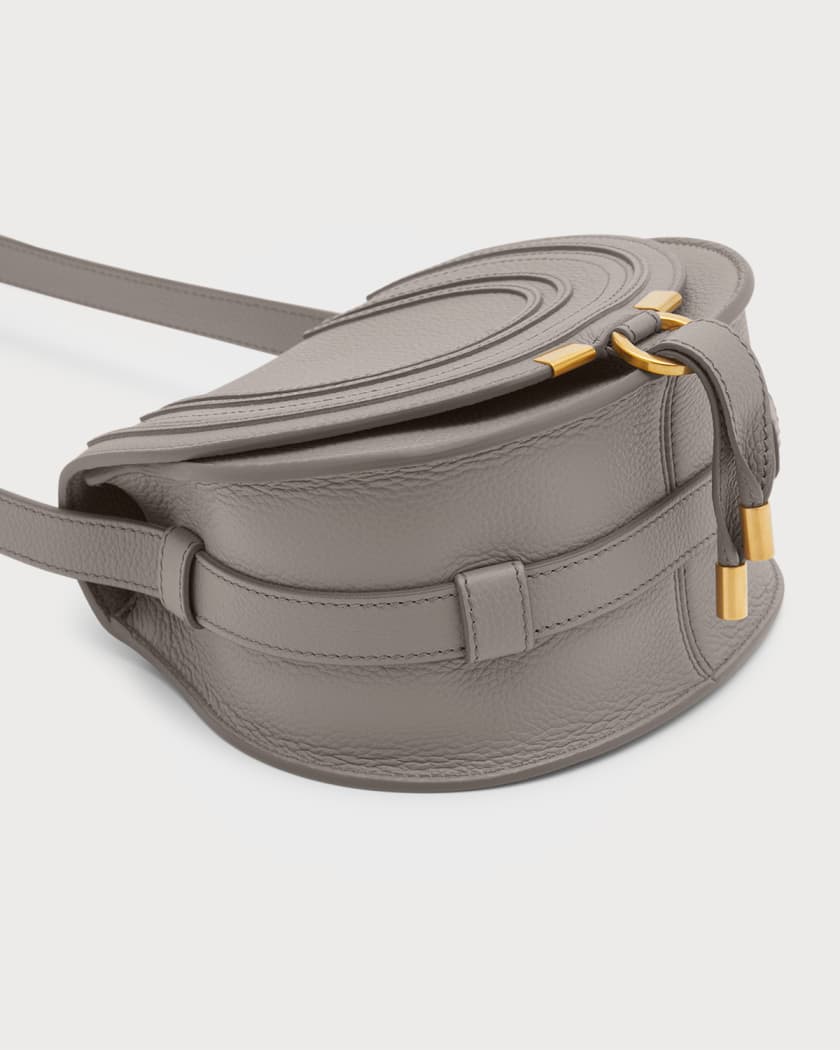 Chloe Small Marcie Saddle Bag in Wild Grey | MTYCI