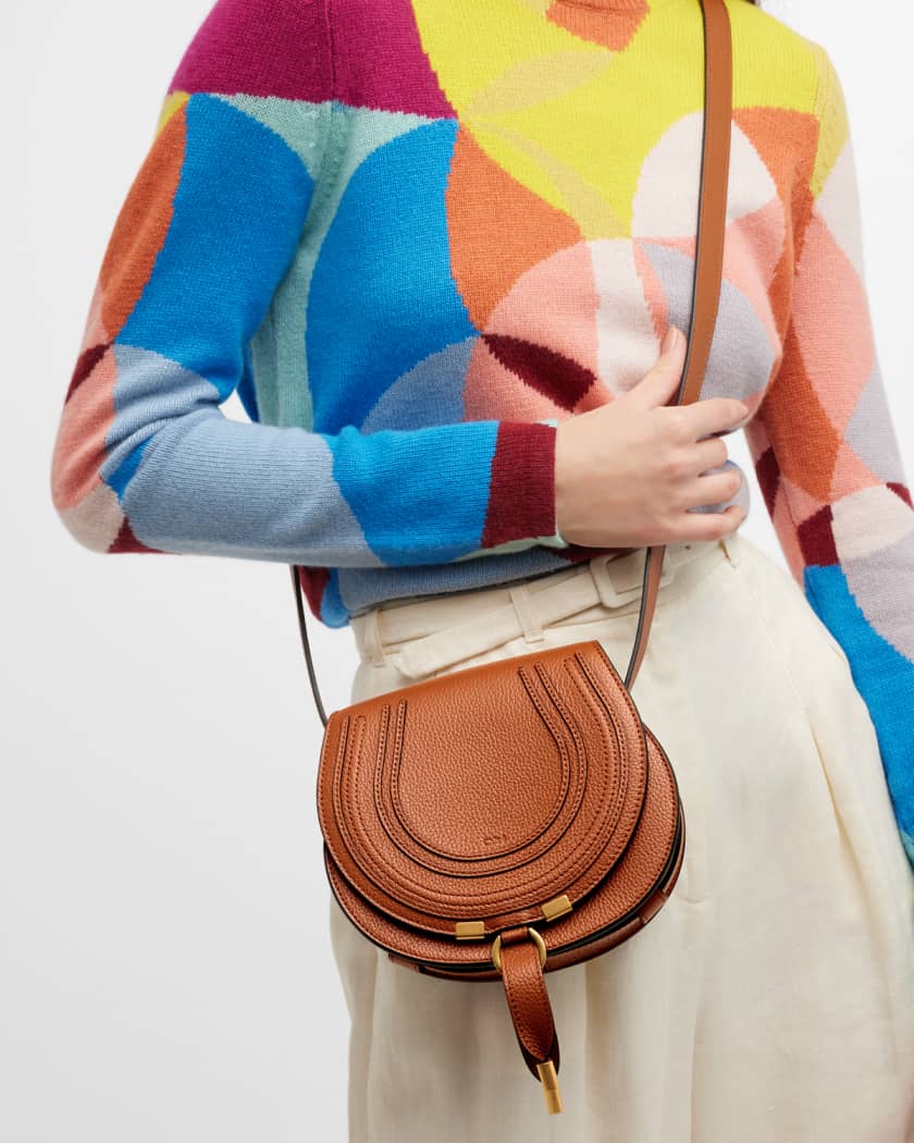 Marcie Small Crossbody Bag in Grained Calfskin