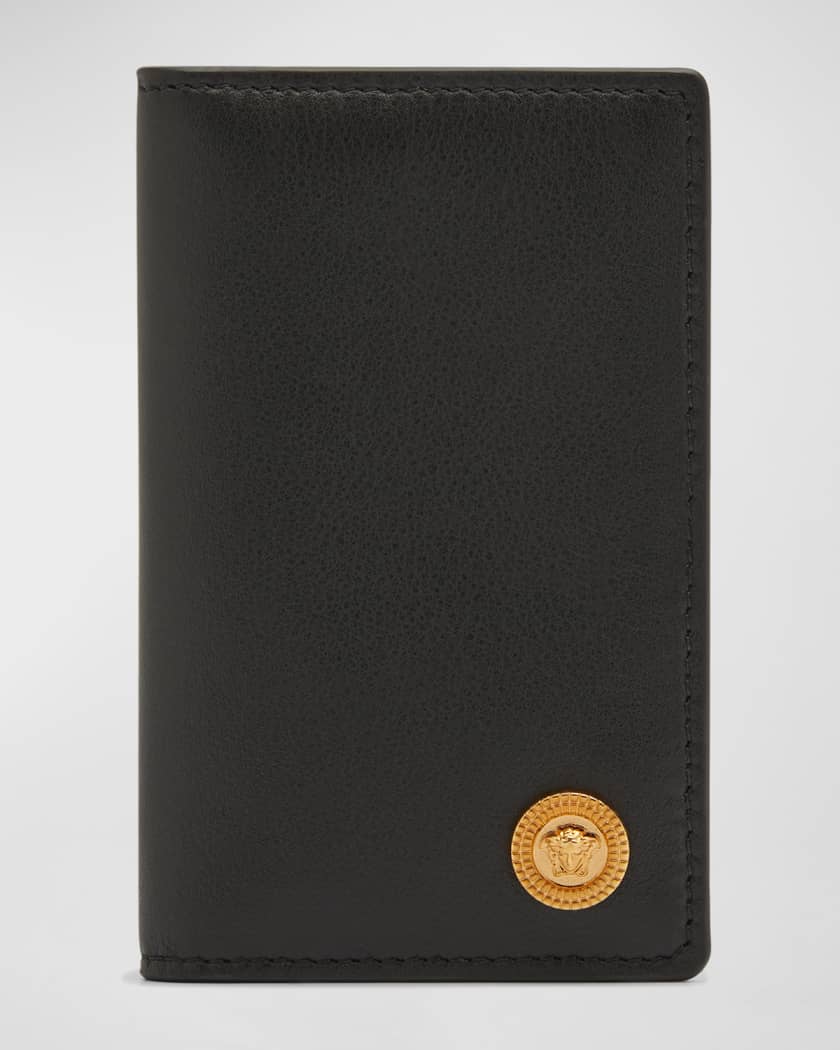 Versace Men s Medusa Head Medallion Bifold Wallet Neiman Marcus