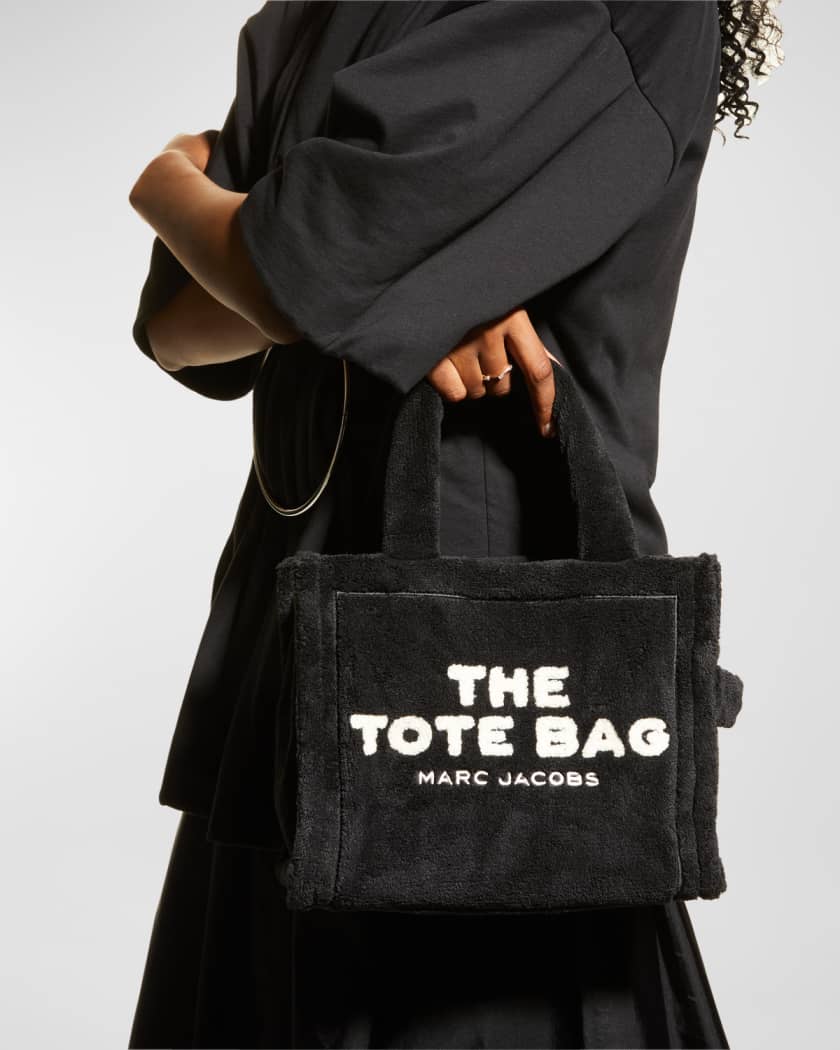 The Small Terry Tote Bag in Black - Marc Jacobs