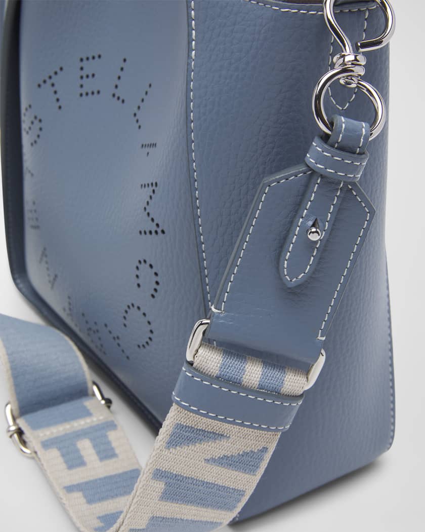 Stella McCartney Perforated Logo Faux-Leather Shoulder Bag 