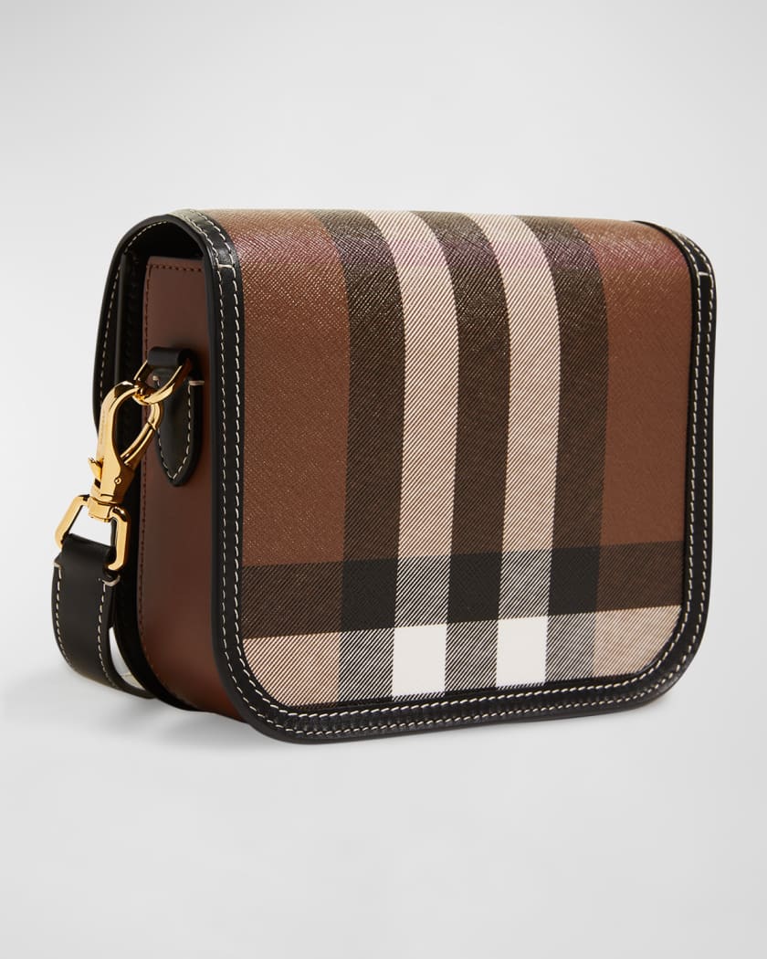 Total 60+ imagen burberry small check canvas crossbody bag Abzlocal.mx