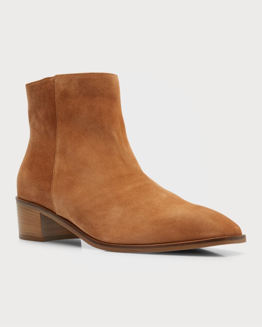 Aquatalia black suede booties sales