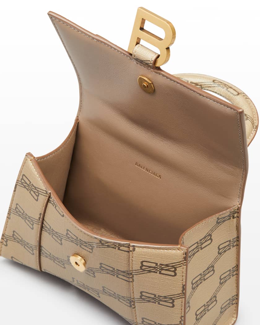 Balenciaga Monogram Small Hourglass Top Handle Bag