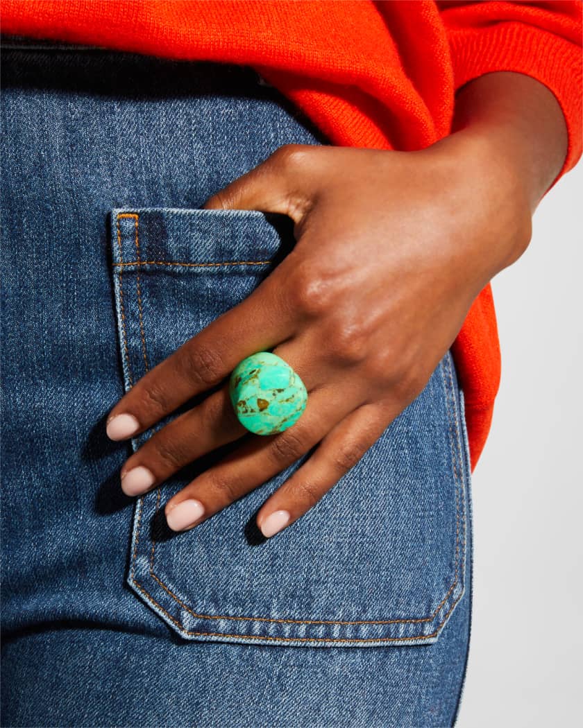 Green Turquoise Statement Ring