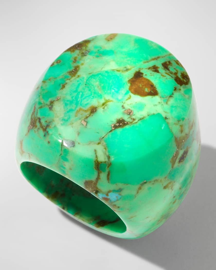 Green Turquoise Statement Ring