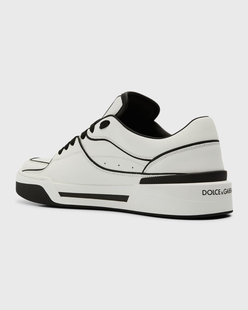 Men's New Roma Bicolor Leather Low-Top Sneakers