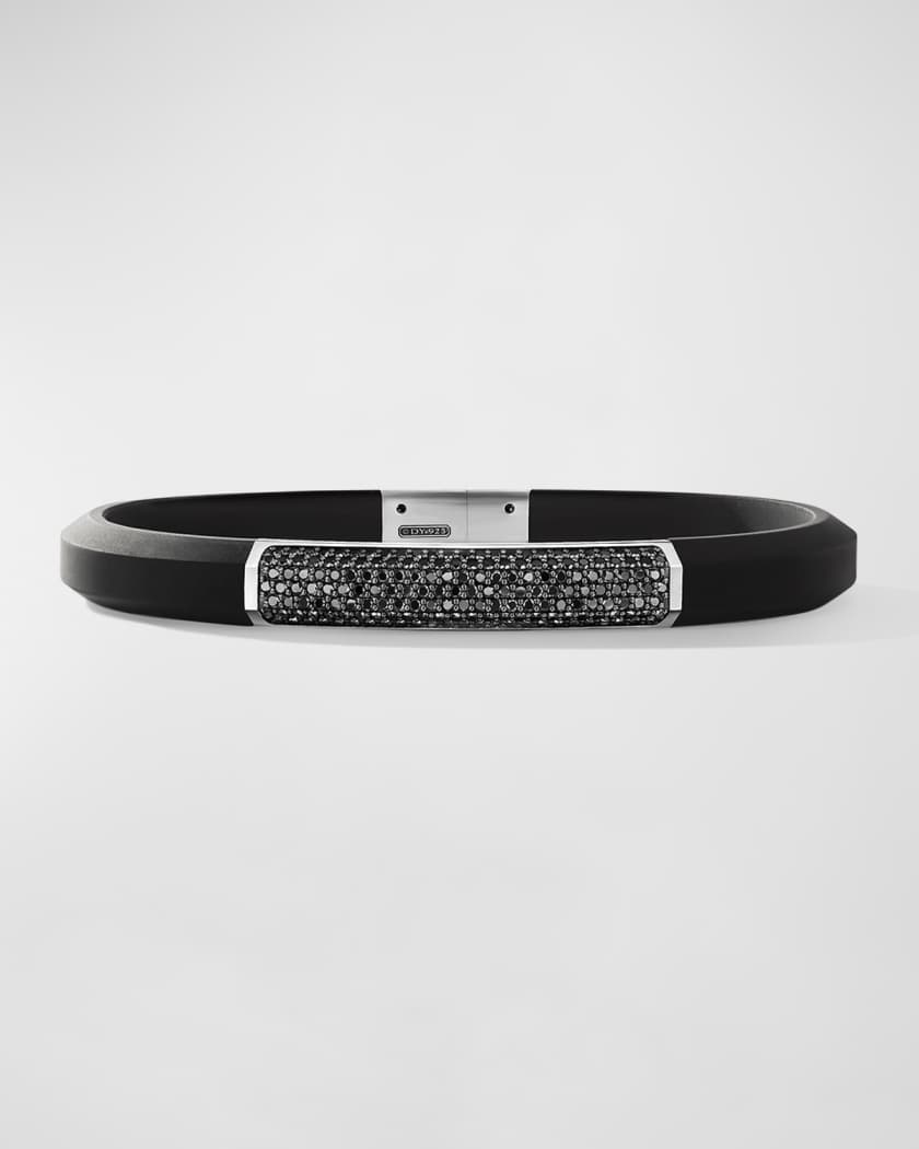 Men's 0.93 ct Diamond Rubber Bracelet