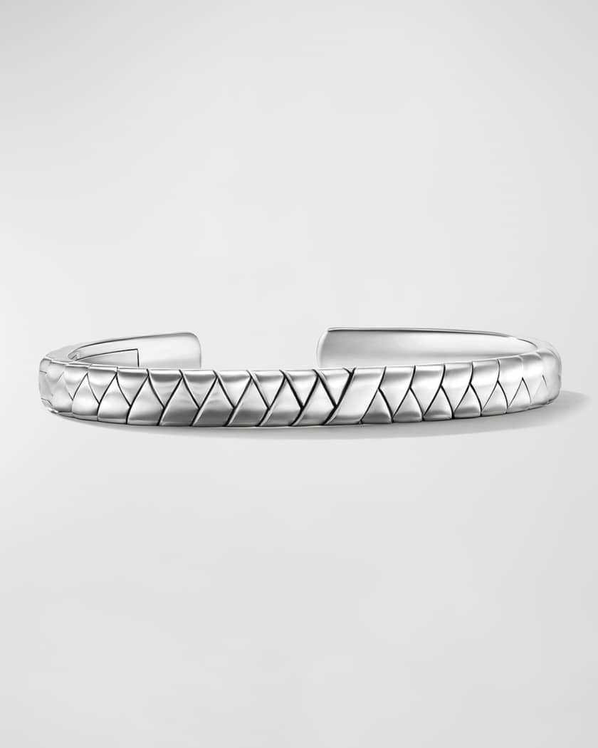 Silver 6mm Luxury Bangle Bracelet for Men