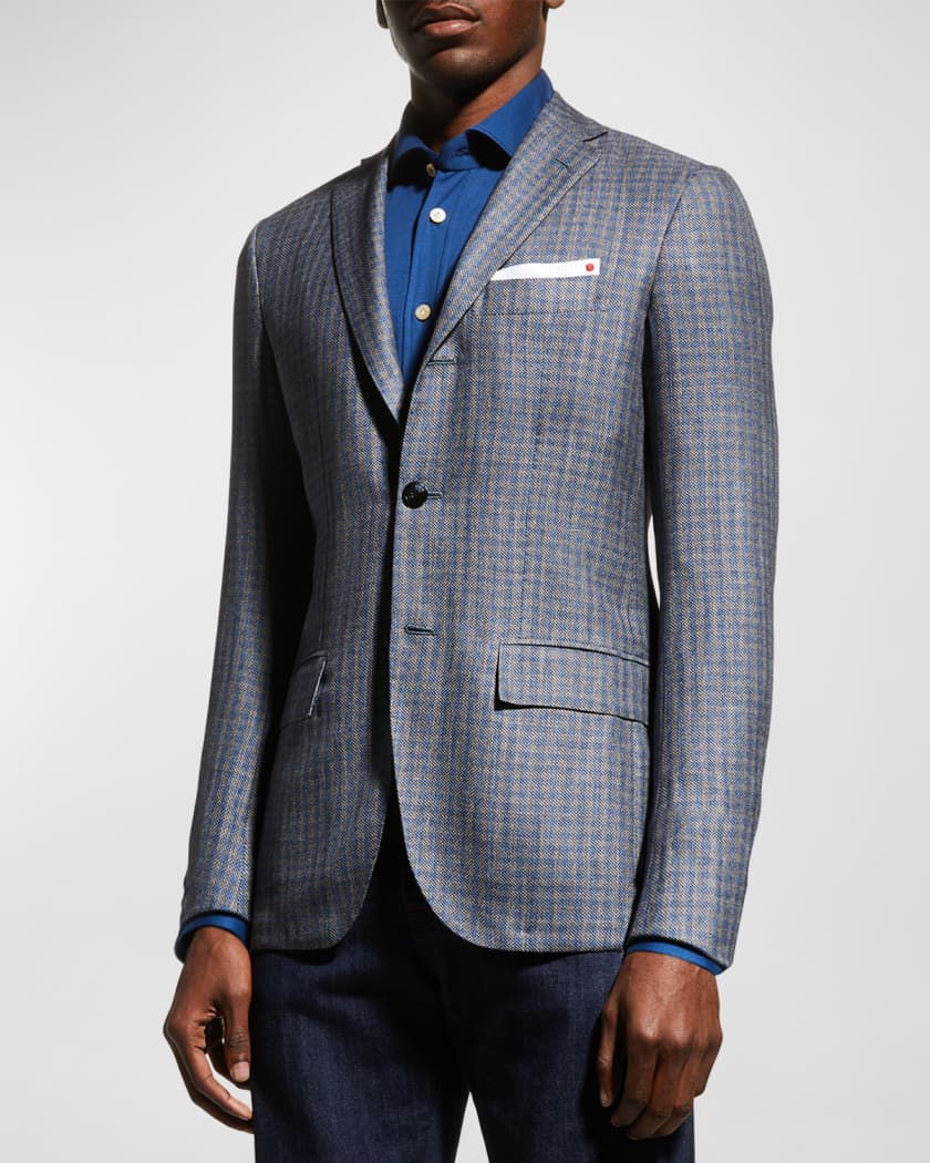 Men s Tonal Check Sport Jacket