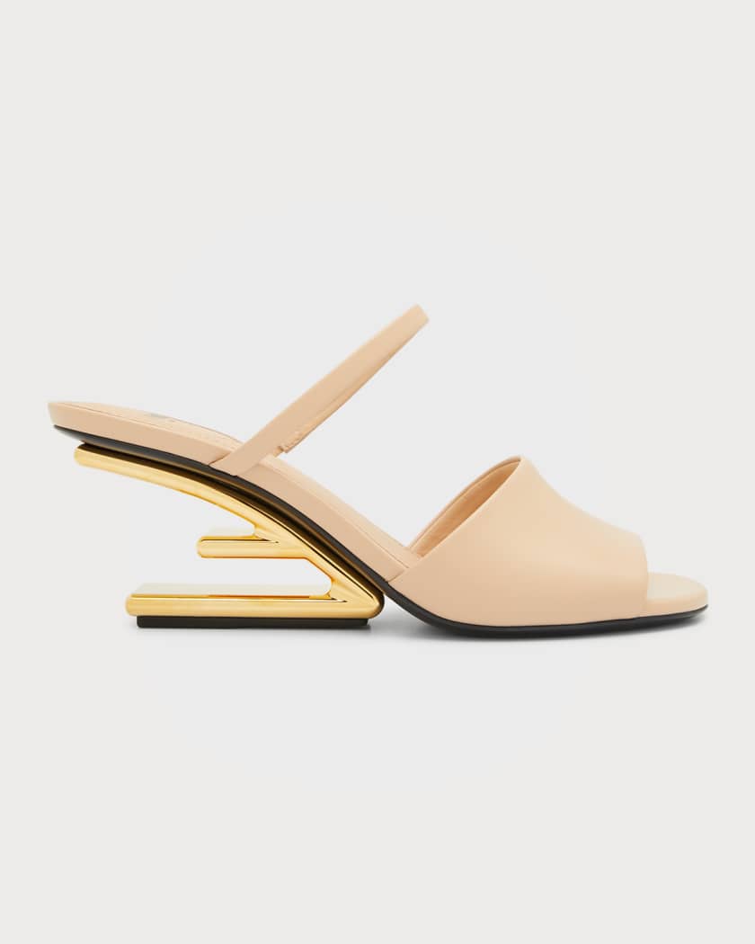 Fendi logo twist mules online