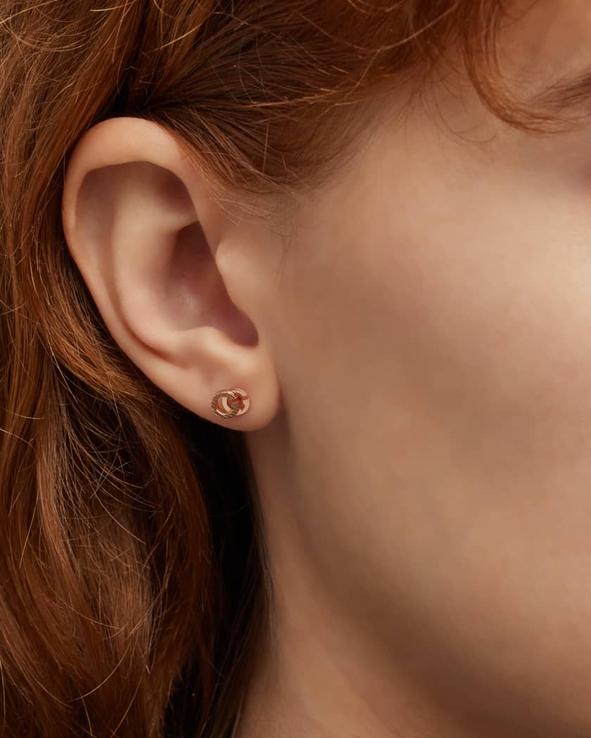 Klimatologische bergen timer servet Gucci 18k Rose Gold Running G Stud Earrings | Neiman Marcus