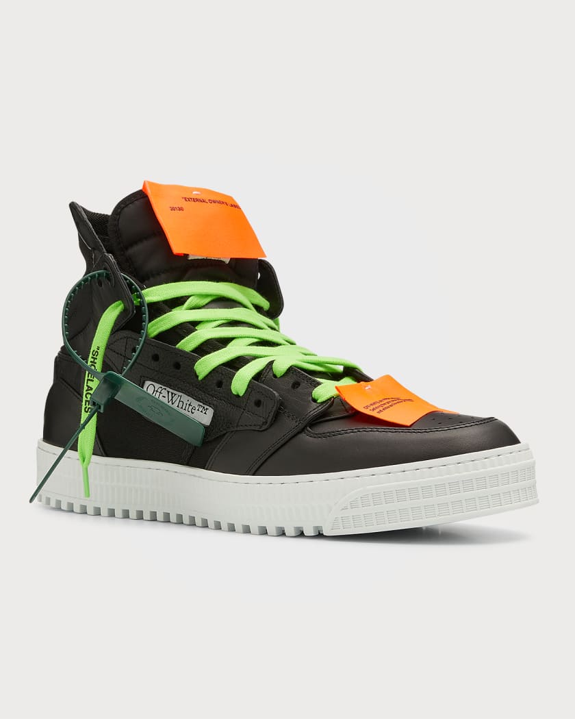 Off-White Men's 3.0 Off Court Leather High-Top Sneakers | Neiman 