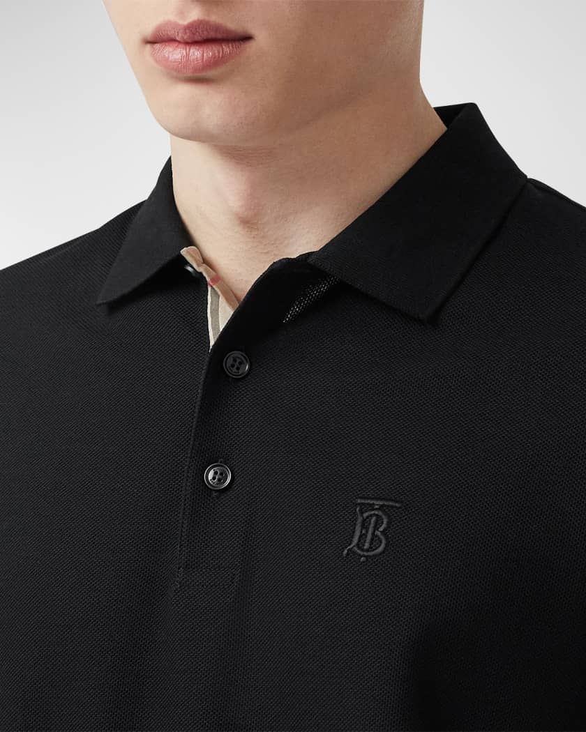 Burberry Men's Eddie Monogram Polo Shirt in 2023