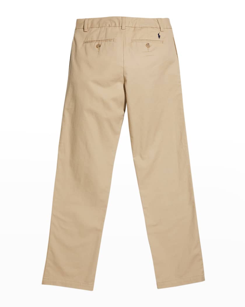 Boy's Flat Front Chino Pants
