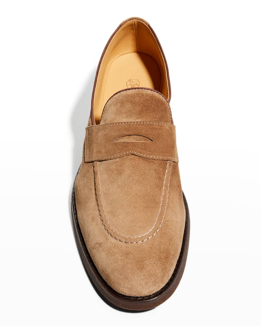mens suede loafers