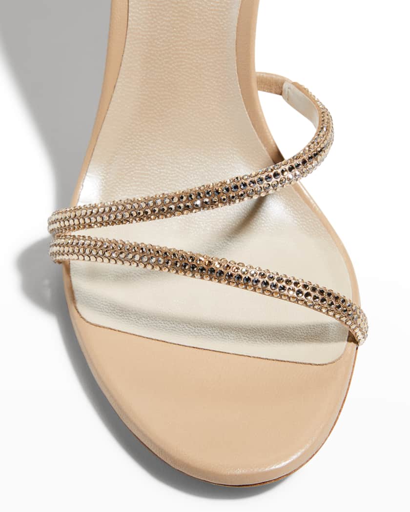 Snake-Wrap Strass Stilleto Sandals