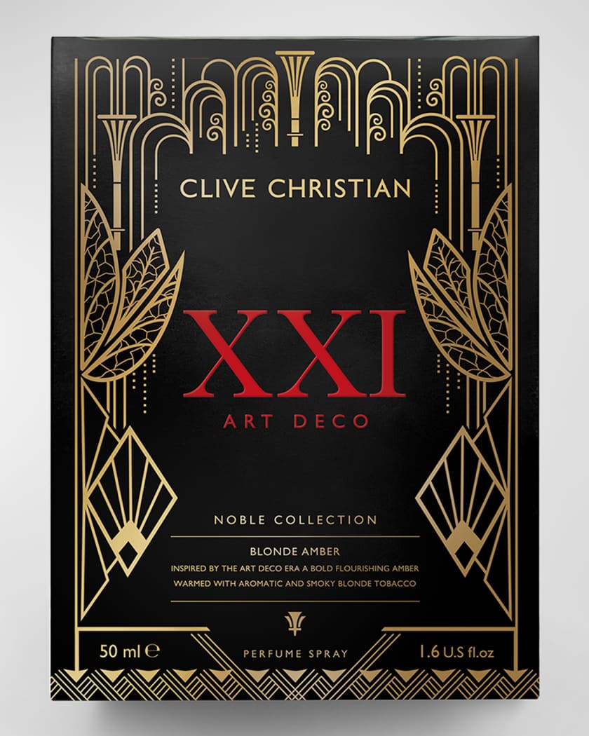 Noble Collection XXI Art Deco Blonde Amber Perfume, 1.7 oz.