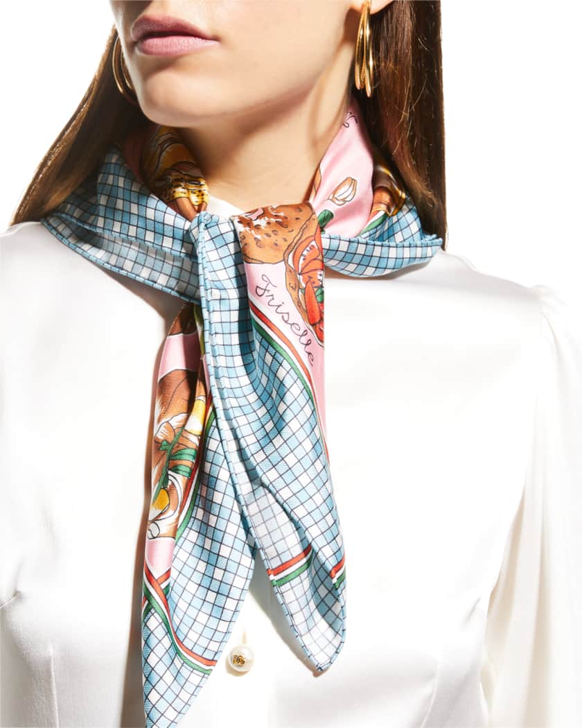 全サイト最安価 【国内発送】Valentino スカーフ Printed silk-twill scarf - www.gorgas.gob.pa