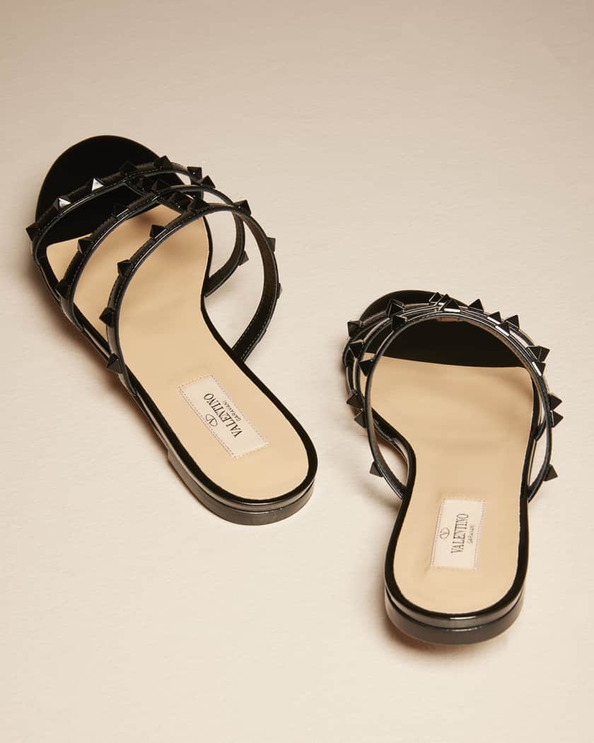 Flat valentino sandals new arrivals