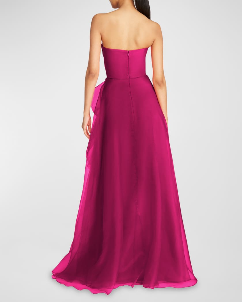 Teresa Draped Strapless Gown