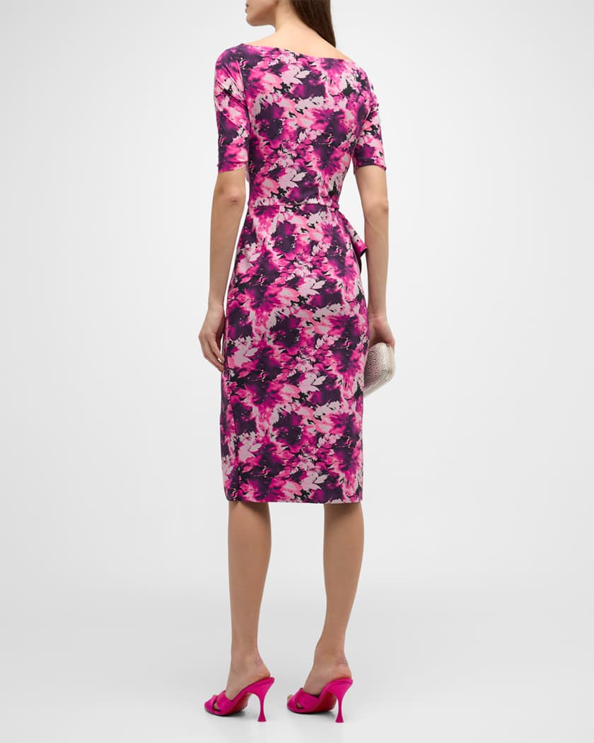 Chiara Boni La Petite Robe Mimmaly Floral Print Sheath Dress