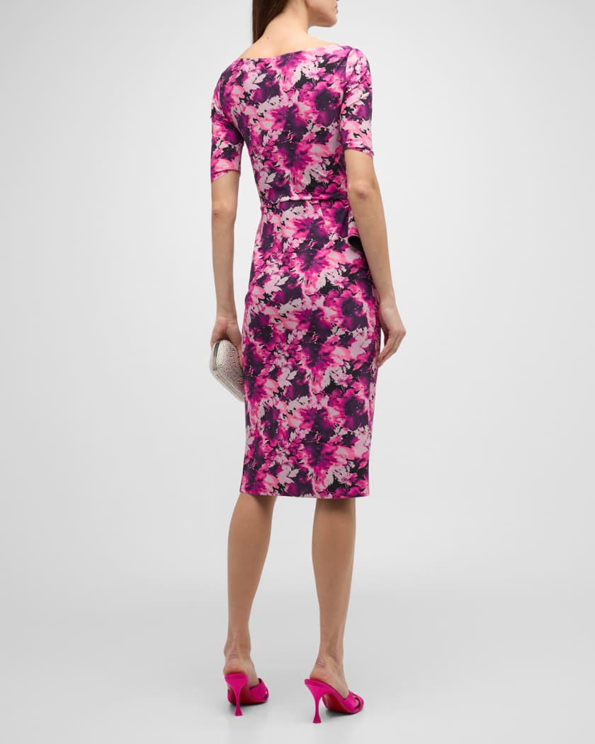 Chiara Boni La Petite Robe Mimmaly Floral Print Sheath Dress