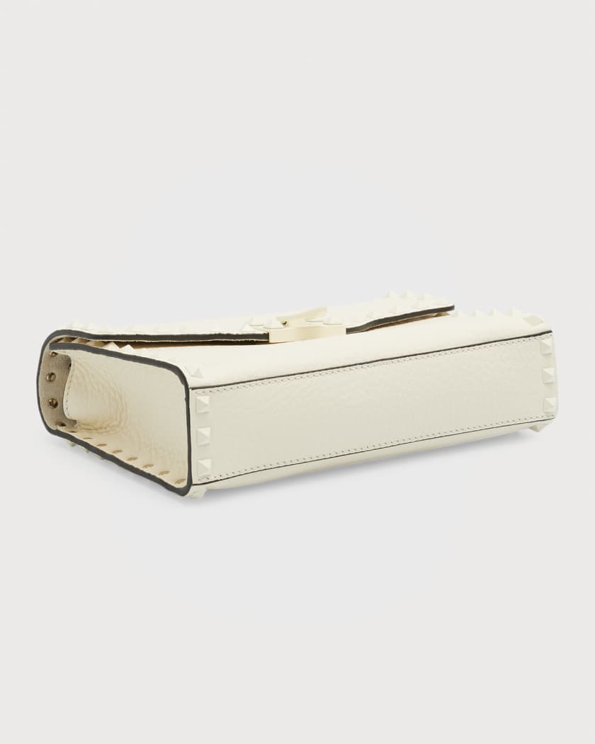 Valentino Leather Lipstick Case Gold,Red Color rock studs