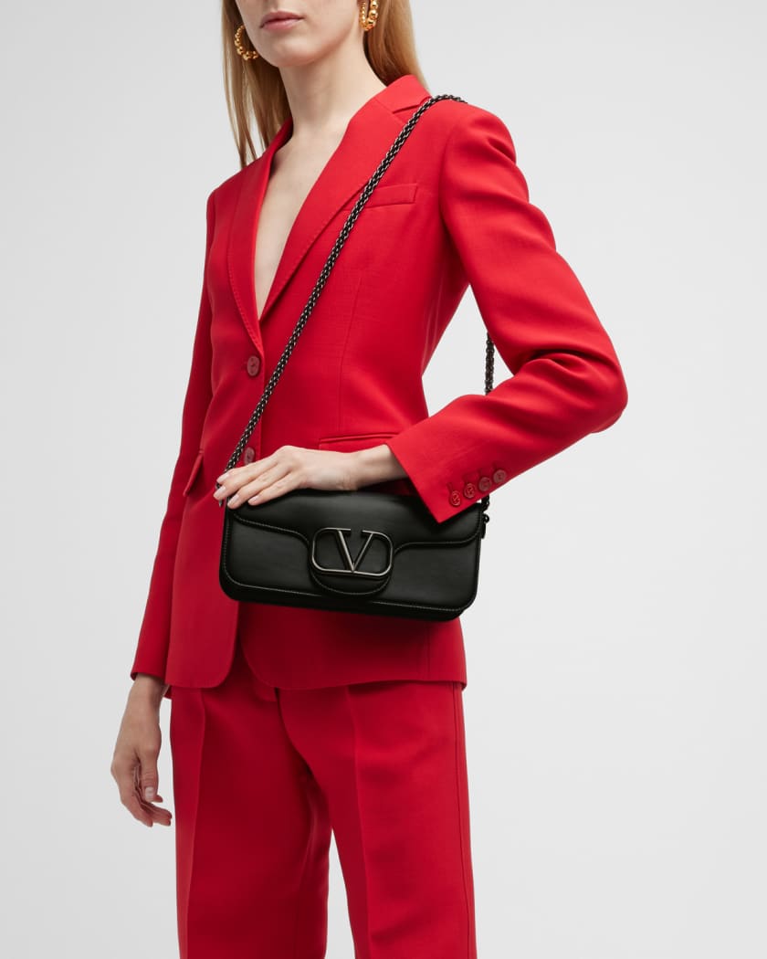 Valentino Garavani Women's Vlogo Leather Shoulder Bag