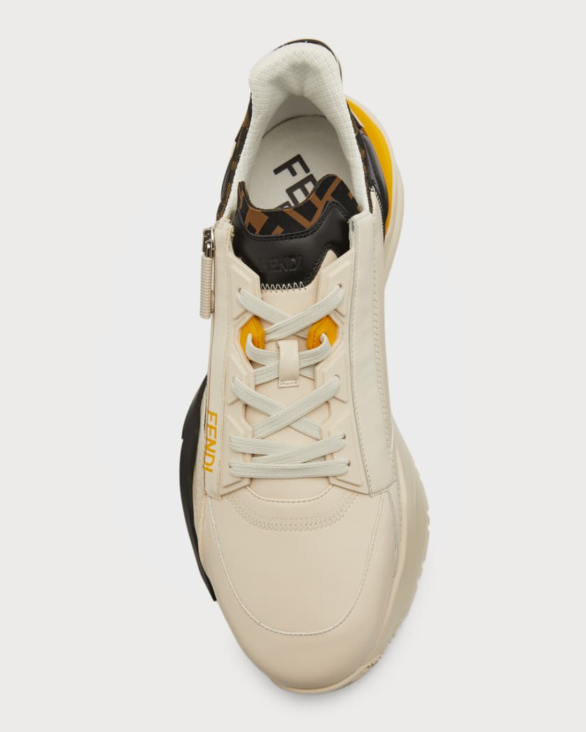 Fendi Match High-top Trainers In White