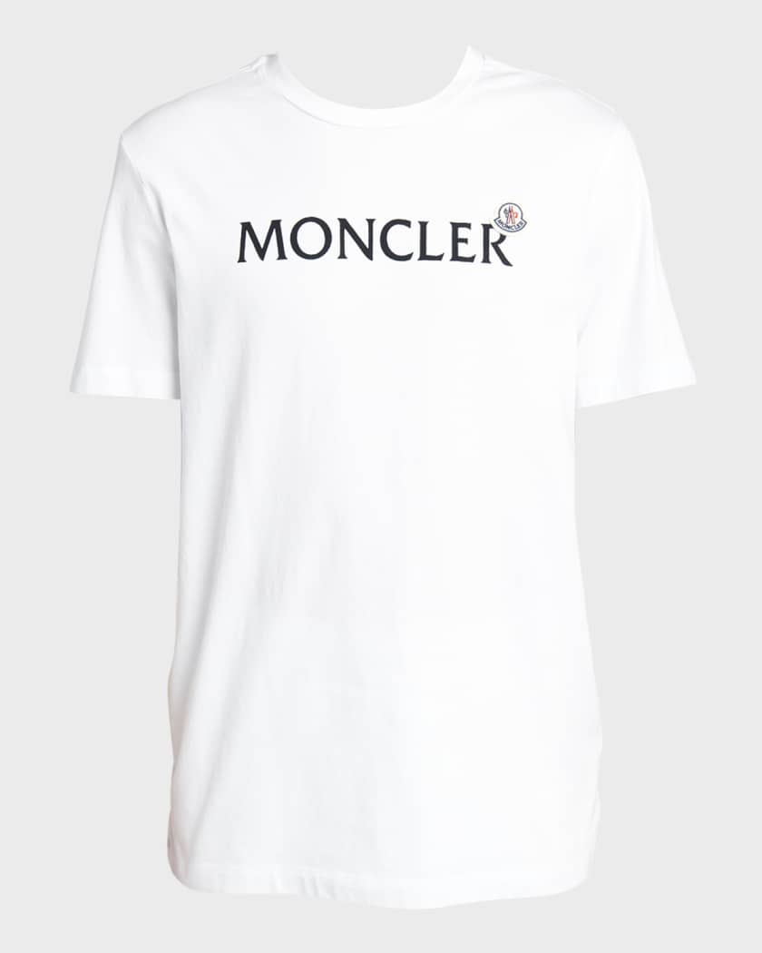 Moncler Men's Logo Patch Crew T-Shirt | Neiman Marcus