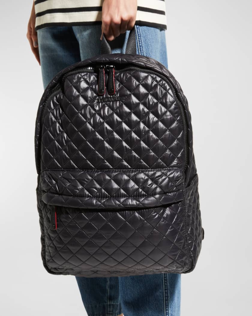 City Quilted Backpack in Black | MZ Wallace