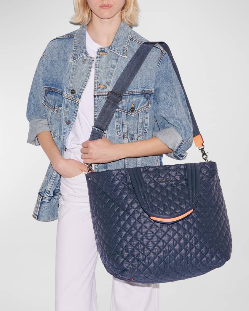 Metro Deluxe Large Quilted Nylon Tote Bag