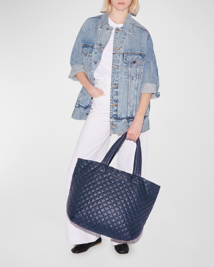 Metro Deluxe Large Quilted Nylon Tote Bag
