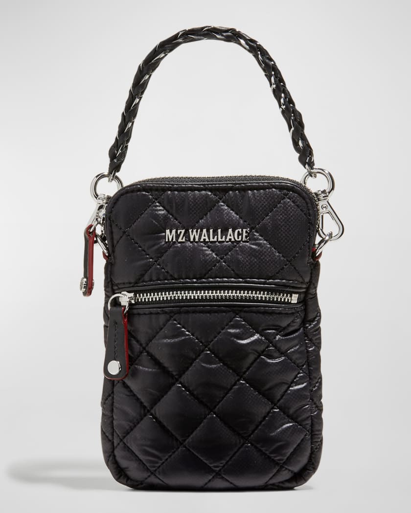 Mini Crosby Quilted Crossbody Bag in Black