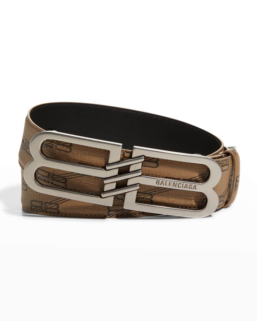 Burberry Double B leather belt, Black