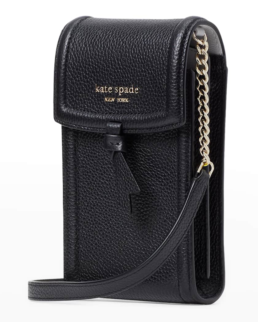 NWT Kate Spade Rosie Pebbled Leather North South Phone Zip Crossbody Black