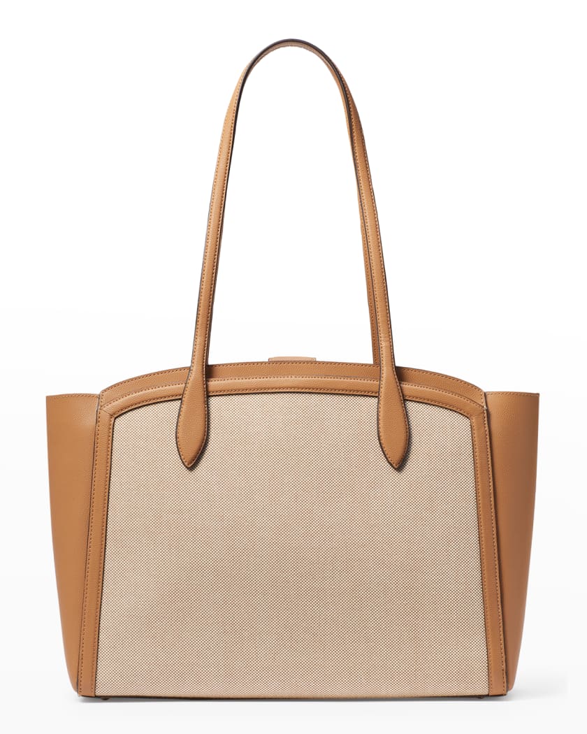 kate spade new york canvas and faux-leather tote bag | Neiman Marcus