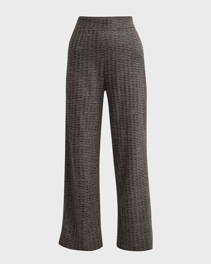 Trampe Tilskynde avis Misook Wide-Leg Knit Tweed Pants | Neiman Marcus